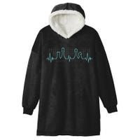 Chess Player Chess Club Chess Heartbeat Love Chess Chess Hooded Wearable Blanket