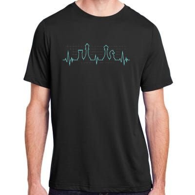 Chess Player Chess Club Chess Heartbeat Love Chess Chess Adult ChromaSoft Performance T-Shirt