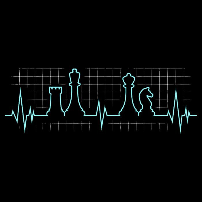 Chess Player Chess Club Chess Heartbeat Love Chess Chess Drawstring Bag