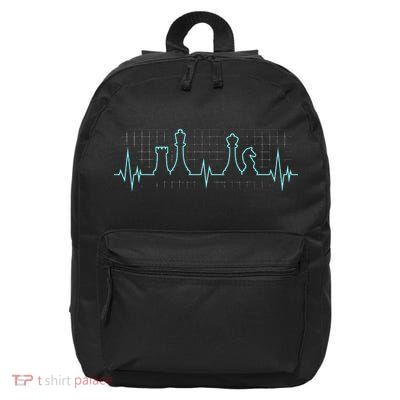 Chess Player Chess Club Chess Heartbeat Love Chess Chess 16 in Basic Backpack
