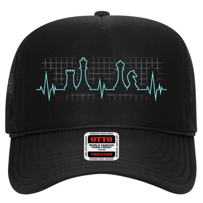 Chess Player Chess Club Chess Heartbeat Love Chess Chess Trucker Hat