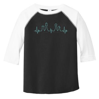 Chess Player Chess Club Chess Heartbeat Love Chess Chess Toddler Fine Jersey T-Shirt