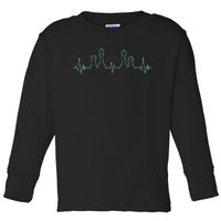 Chess Player Chess Club Chess Heartbeat Love Chess Chess Toddler Long Sleeve Shirt