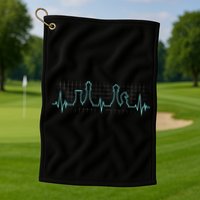 Chess Player Chess Club Chess Heartbeat Love Chess Chess Golf Towel