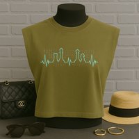 Chess Player Chess Club Chess Heartbeat Love Chess Chess Garment-Dyed Women's Muscle Tee