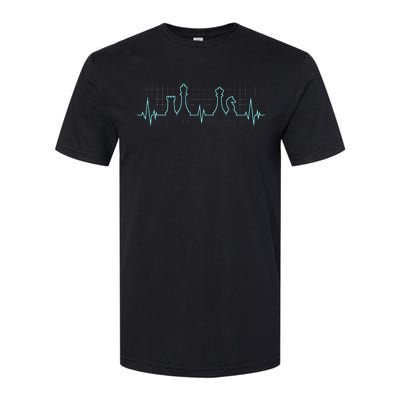 Chess Player Chess Club Chess Heartbeat Love Chess Chess Softstyle® CVC T-Shirt