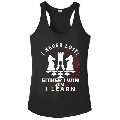 Chess Player Chess Board I Lost Never Ladies PosiCharge Competitor Racerback Tank