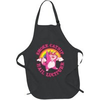 Caticorn Pink Cat Unicorn Rainbow Smoke Catnip Hail Lucipurr Apron