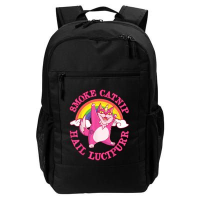 Caticorn Pink Cat Unicorn Rainbow Smoke Catnip Hail Lucipurr Backpack