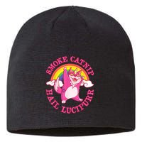 Caticorn Pink Cat Unicorn Rainbow Smoke Catnip Hail Lucipurr Sustainable Beanie