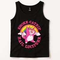Caticorn Pink Cat Unicorn Rainbow Smoke Catnip Hail Lucipurr Tank Top