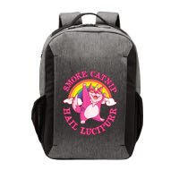 Caticorn Pink Cat Unicorn Rainbow Smoke Catnip Hail Lucipurr Vector Backpack