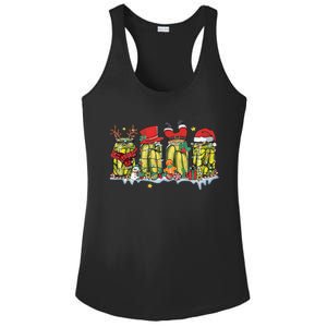 Canned Pickles Christmas Light Retro Homemade Pickle Jar Ladies PosiCharge Competitor Racerback Tank