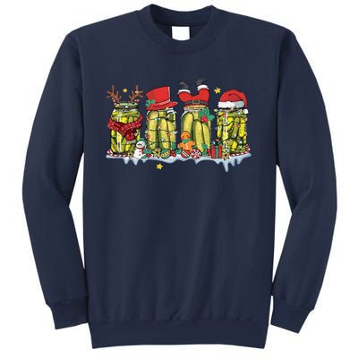 Canned Pickles Christmas Light Retro Homemade Pickle Jar Sweatshirt