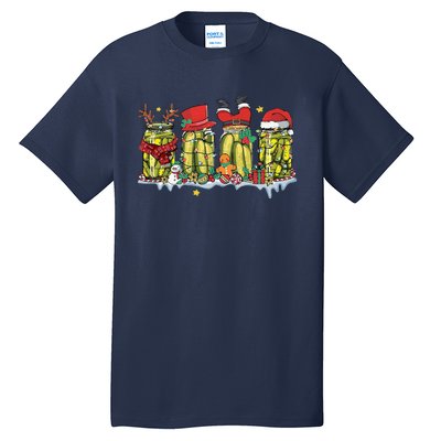 Canned Pickles Christmas Light Retro Homemade Pickle Jar Tall T-Shirt