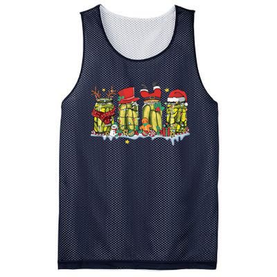 Canned Pickles Christmas Light Retro Homemade Pickle Jar Mesh Reversible Basketball Jersey Tank