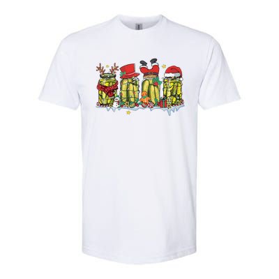 Canned Pickles Christmas Light Retro Homemade Pickle Jar Softstyle CVC T-Shirt