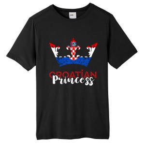 Croatian Princess Crown Croatia Croatian Flag Croatian Pride Tall Fusion ChromaSoft Performance T-Shirt