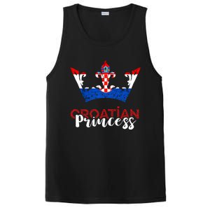 Croatian Princess Crown Croatia Croatian Flag Croatian Pride PosiCharge Competitor Tank