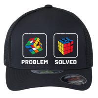 Competitive Puzzle Cube Problem Solved Speed Cubing  Flexfit Unipanel Trucker Cap