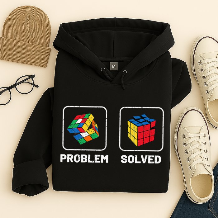 Competitive Puzzle Cube Problem Solved Speed Cubing  Hoodie