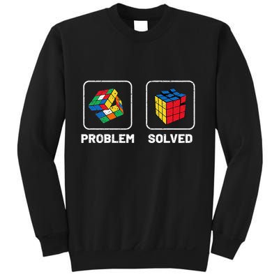 Competitive Puzzle Cube Problem Solved Speed Cubing  Sweatshirt