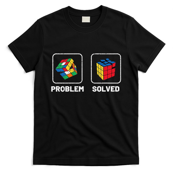 Competitive Puzzle Cube Problem Solved Speed Cubing  T-Shirt