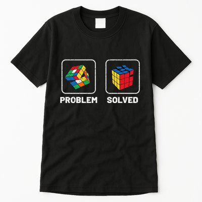 Competitive Puzzle Cube Problem Solved Speed Cubing  Tall T-Shirt