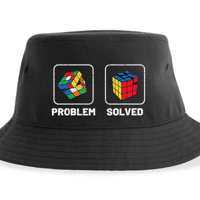 Competitive Puzzle Cube Problem Solved Speed Cubing  Sustainable Bucket Hat