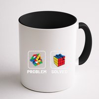 Competitive Puzzle Cube Problem Solved Speed Cubing  Mug