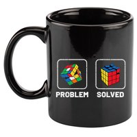 Competitive Puzzle Cube Problem Solved Speed Cubing  11oz C Handle Ceramic Mug