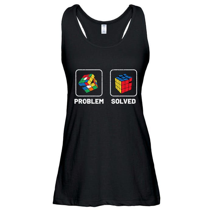 Competitive Puzzle Cube Problem Solved Speed Cubing  Ladies Essential Flowy Tank