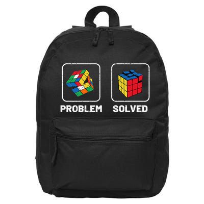Competitive Puzzle Cube Problem Solved Speed Cubing  16 in Basic Backpack