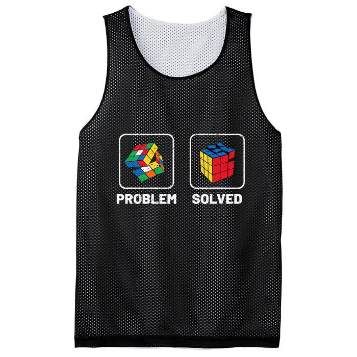 Competitive Puzzle Cube Problem Solved Speed Cubing  Mesh Reversible Basketball Jersey Tank