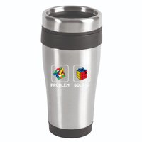 Competitive Puzzle Cube Problem Solved Speed Cubing  16oz Travel Tumbler