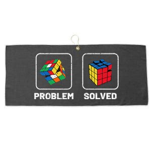 Competitive Puzzle Cube Problem Solved Speed Cubing  Large Microfiber Waffle Golf Towel