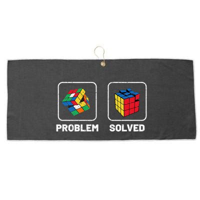Competitive Puzzle Cube Problem Solved Speed Cubing  Large Microfiber Waffle Golf Towel