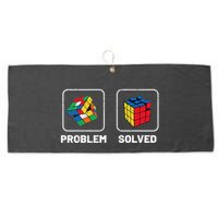 Competitive Puzzle Cube Problem Solved Speed Cubing  Large Microfiber Waffle Golf Towel