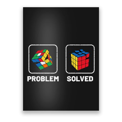 Competitive Puzzle Cube Problem Solved Speed Cubing  Poster