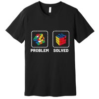 Competitive Puzzle Cube Problem Solved Speed Cubing  Premium T-Shirt