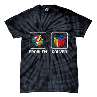 Competitive Puzzle Cube Problem Solved Speed Cubing  Tie-Dye T-Shirt