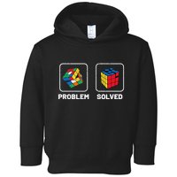 Competitive Puzzle Cube Problem Solved Speed Cubing  Toddler Hoodie