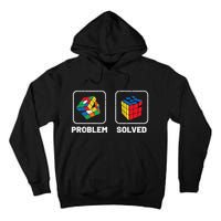 Competitive Puzzle Cube Problem Solved Speed Cubing  Tall Hoodie