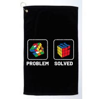 Competitive Puzzle Cube Problem Solved Speed Cubing  Golf Towel