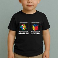 Competitive Puzzle Cube Problem Solved Speed Cubing  Toddler T-Shirt