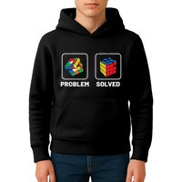 Competitive Puzzle Cube Problem Solved Speed Cubing  Kids Hoodie