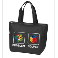 Competitive Puzzle Cube Problem Solved Speed Cubing  Zip Tote Bag