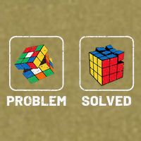 Competitive Puzzle Cube Problem Solved Speed Cubing  Garment-Dyed Women's Muscle Tee
