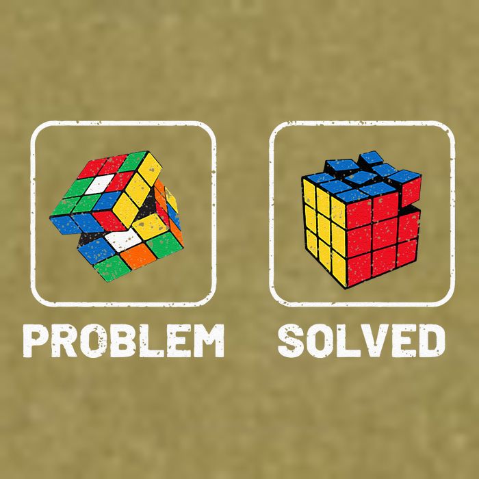 Competitive Puzzle Cube Problem Solved Speed Cubing  Garment-Dyed Women's Muscle Tee