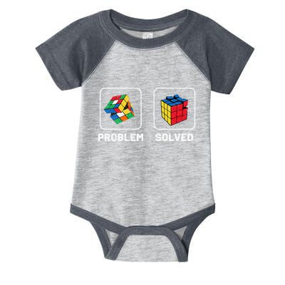 Competitive Puzzle Cube Problem Solved Speed Cubing  Infant Baby Jersey Bodysuit